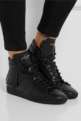 saint laurent black high tops