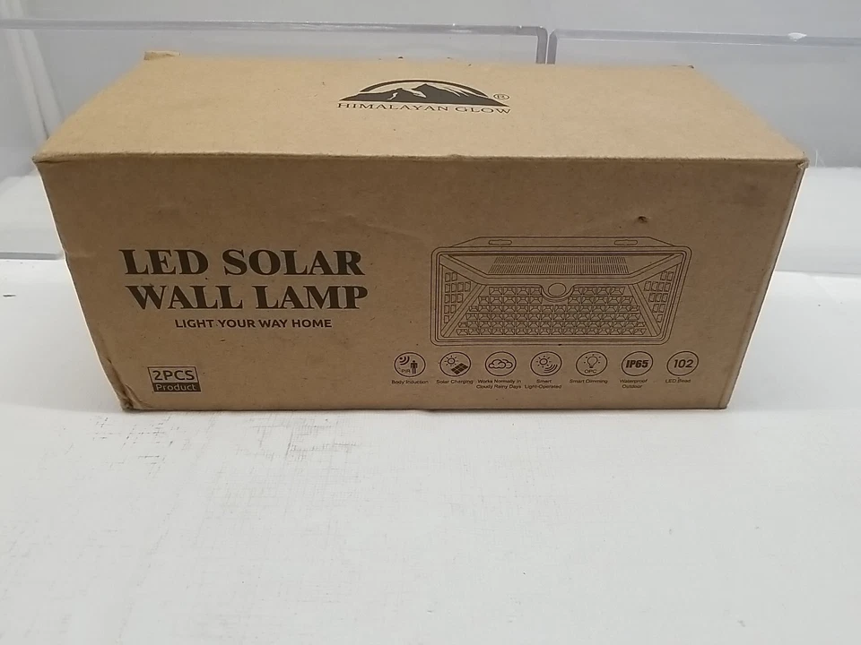 WBM Smart Solar Outdoor Lights, 100 LED IP65 Pack of 1 ( 2 Pcs), White  - Image 2 of 4