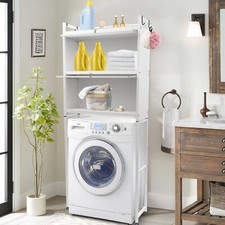Heavy Duty Metal 3-Tier Over Washing Machine Storage Rack Shelf Organizer Stand