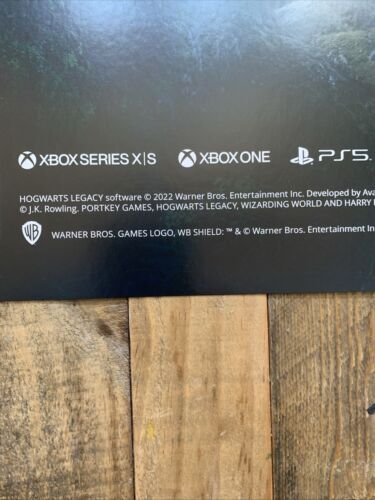 "Póster de exhibición promocional Harry Potter Hogwarts Legacy GameStop Store 48x28"" PS5 XBX - Imagen 10 de 22