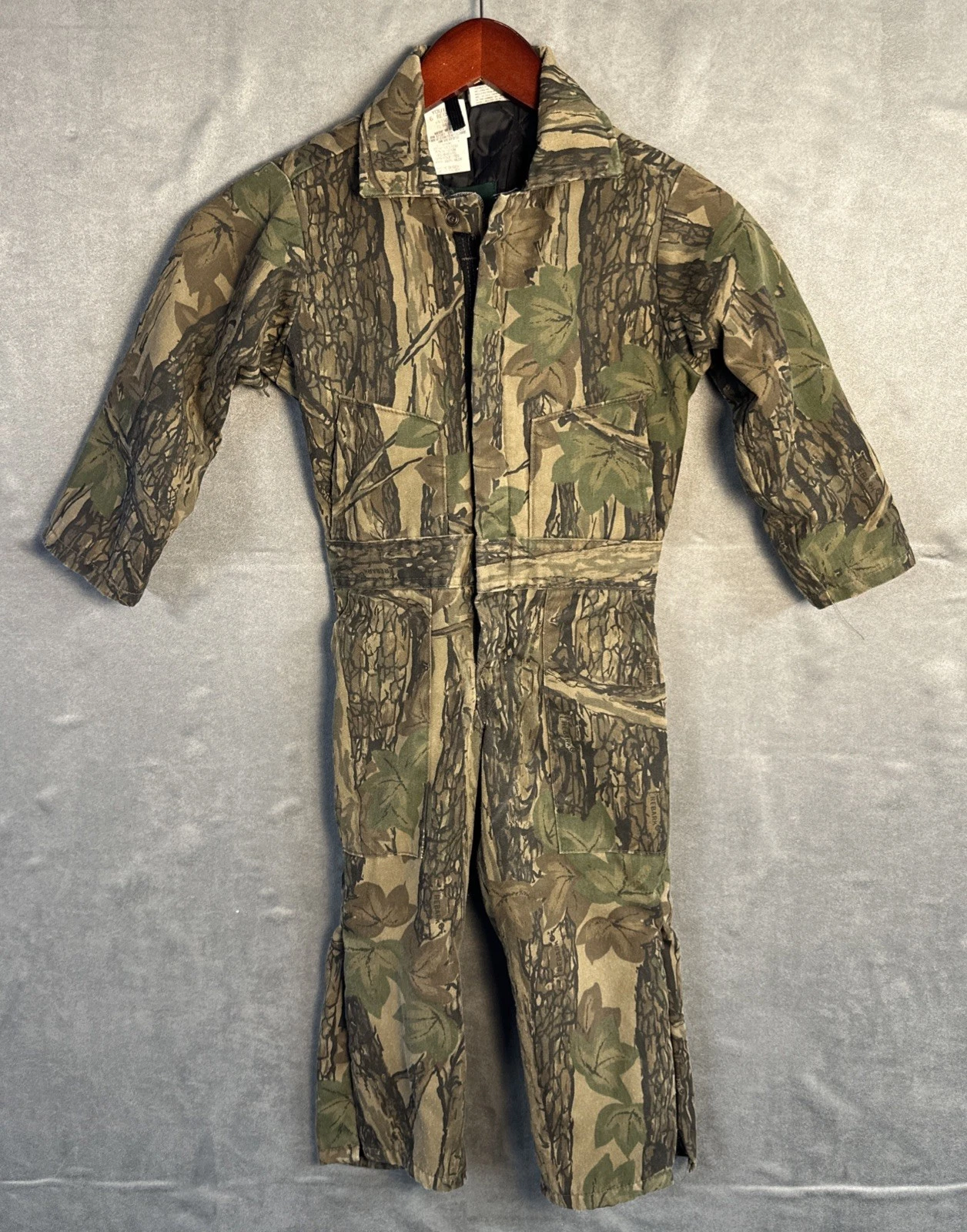 Cabela’s Youth Size 6 Regular Camo Insulated Coveralls Hunting USA EUC