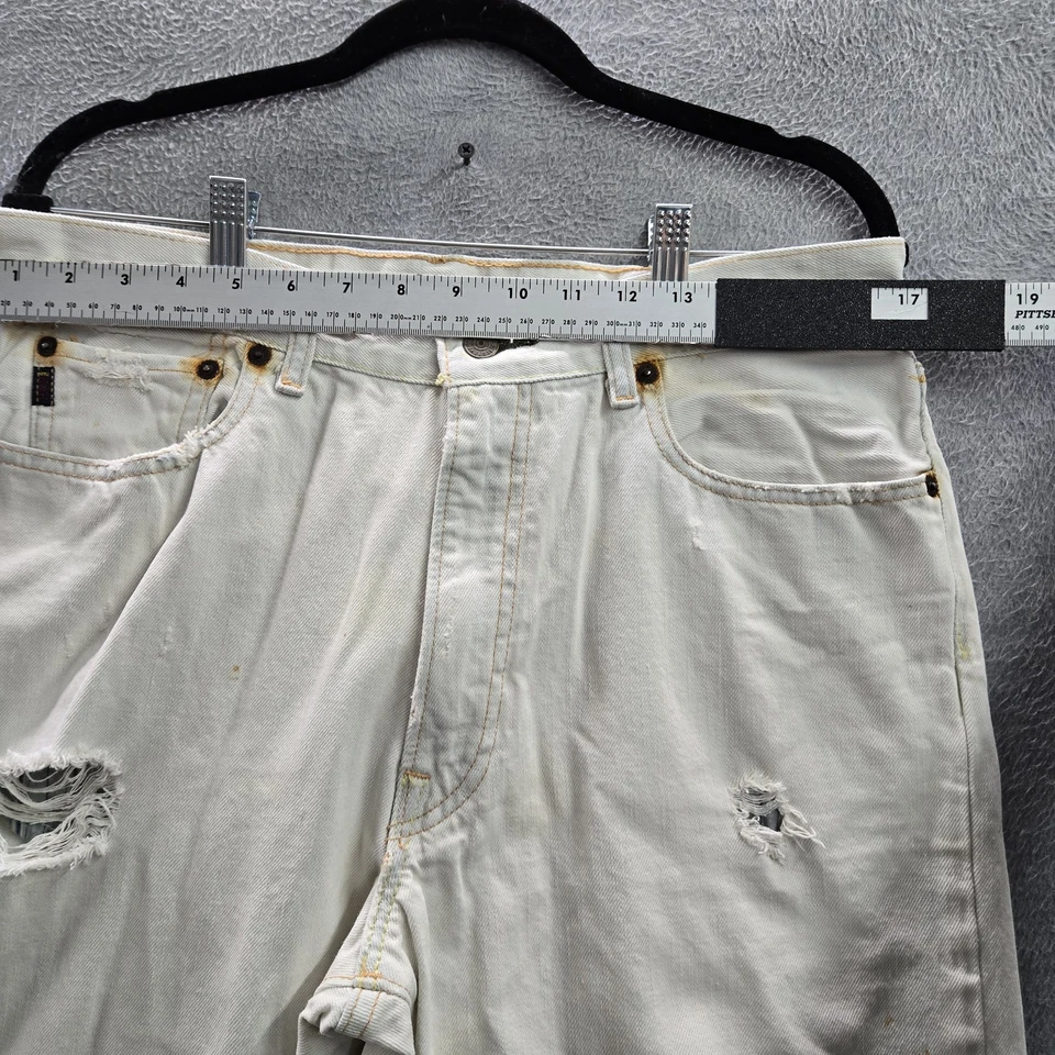 Pantalones de mezclilla vintage Abercrombie & Fitch para hombre 32X32 Bootcut onza extra pesada Y2K LEER Foto 4 de 4