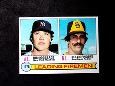 1979 TOPPS #8 LEADERS ROLLIE FINGERS--RICH GOOSE 'GOSSAGE' IN NRMT+++CONDITION