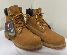 Timberland Boots Classic Lace-up Wheat Nubuck Padded Collar Sz 5 JUNIORS NWOB