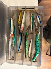 Tackle Box Loaded with Trolling Lures – Rapalas & More