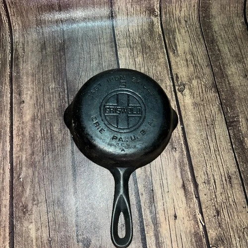 Griswold No # 3 Large Block logo 709 A Cast Iron Skillet Frypan  USA Restored
