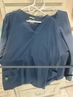 Carhartt Women's V-Neck Scrubs, Size 3X Navy Set 2 Plus Vest — photo 3