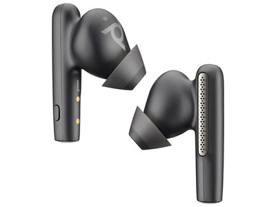 Poly Voyager Free 60 Bluetooth Black Earbuds +Basic Charge Case (7y8m2aa)