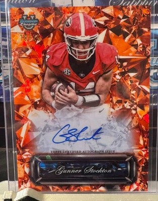 GUNNER STOCKTON 2025 BOWMAN U CHROME SAPPHIRE SELECTIONS AUTOGRAPH /25 Orange 