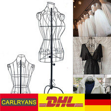 METALL Schaufensterpuppe Schneiderpuppe Dekobüste Kleiderständer Draht Torso