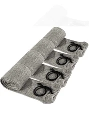 GMW Silicone Treated Gun Sock for Rifles/Shotguns/  Gray / 4-Pack 52"