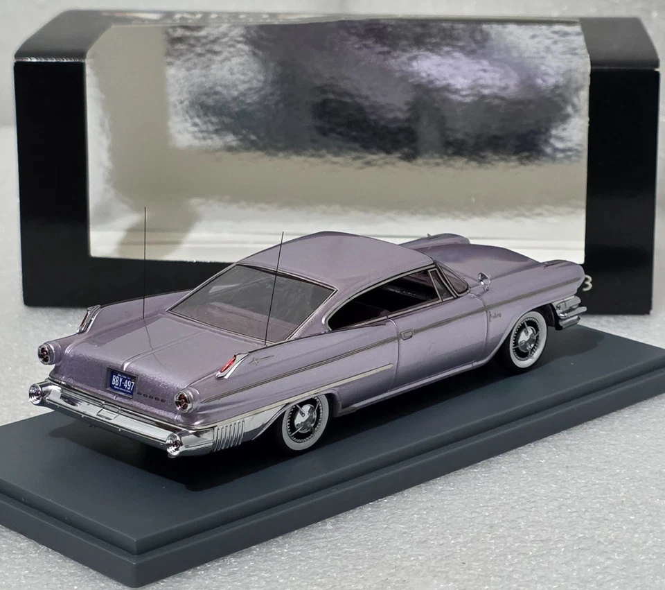 Dodge Polara 2-Door Hard Top Coupe MKI 1960 Met Light Lilac 1:43 Neo 44097 RARE! - Image 2 of 4