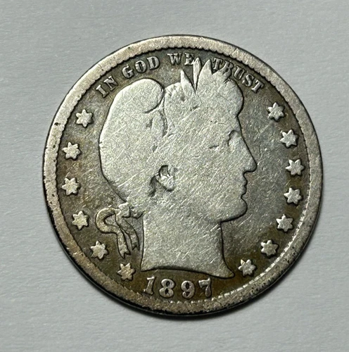 1897 S BARBER QUARTER GOOD