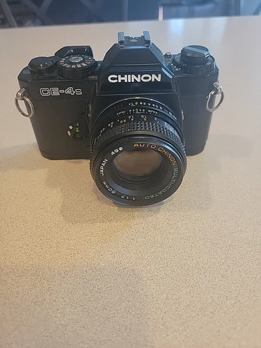 Chinon CE-4 35mm SLR film camera with 50mm 
