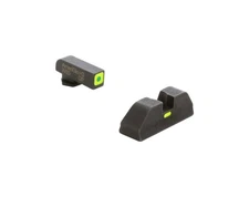Ameriglo Cap ProGlo Green Outline/ Rear Set For Glock 17/22