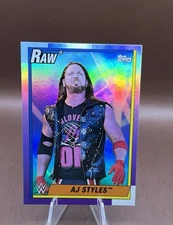 2021 Topps Heritage WWE - AJ Styles #1 Rainbow Foil