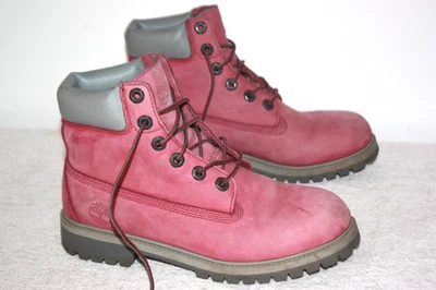 TIMBERLAND Boots Cuir Rose T 38 BE - Photo 1/4