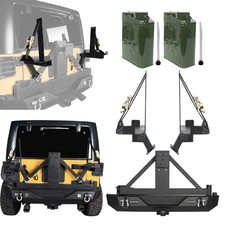 Rear Bumper Wspare Tire Carrier Jerry Can Mount Fot 1997-06 Jeep Wrangler Yj