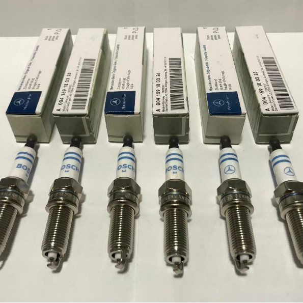 6x NEW YR7MPP33 Spark Plugs For Mercedes Double Platinum GERMANY OEM US