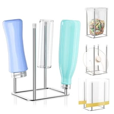 Water Bottle Drying Rack Stand Stainless Steel Countertop Holder for Cups