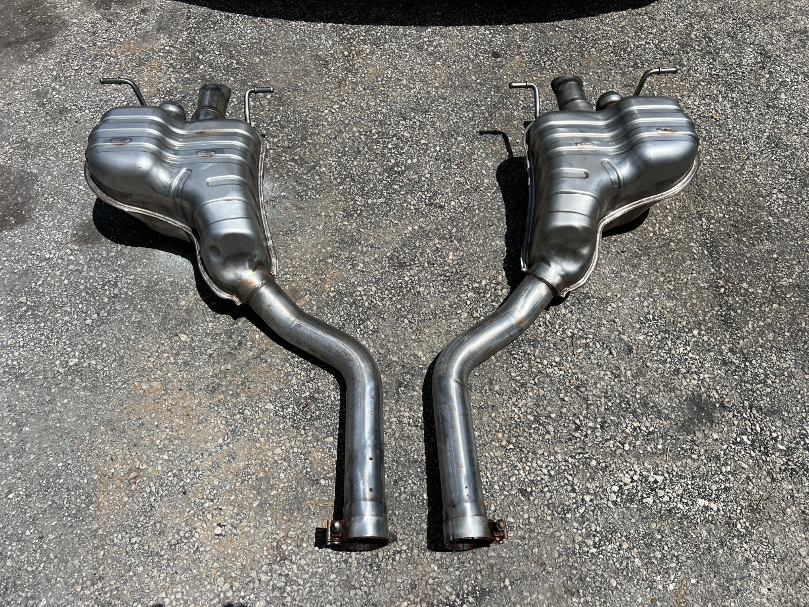 2011 - 2018 Bentley Continental GT  4.0L V8 Exhaust Mufflers Set OEM 6kmiles