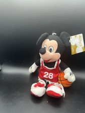 Disney Store Mouseketoys Mickey Mouse Basketball Player Mini Bean Bag Plush NWT