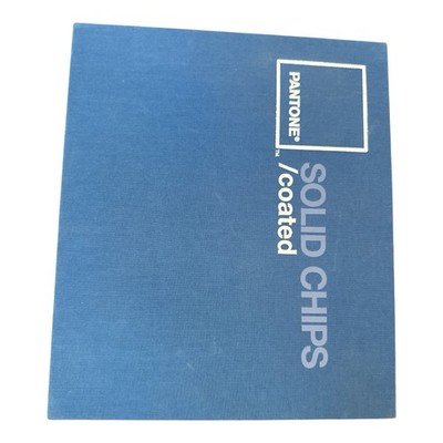 EUC Pantone Solid Chips Coated Book Matching System Binder Color Cards Artist