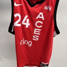 Nike Las Vegas Aces Loyd #24 Rebel Edition Red WNBA Jersey Size 52