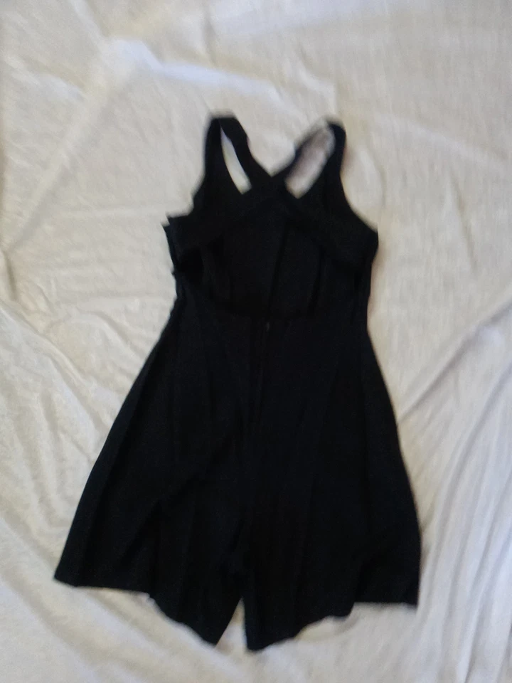 Винтажный черный драпированный комбинезон Rampage 1 шт. шорты размер Unsure See размер средний? - Изображение 4 из 4