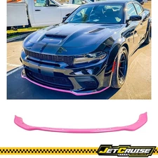 Fits 20-23 Dodge Charger Widebody OE Style Front Bumper Lip Protector Pink ABS
