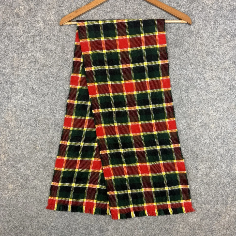 Lochcarron of Scotland Scarf Scotland 100% Wool Machlachlan Old Tartan Plaid - Image 2 of 4