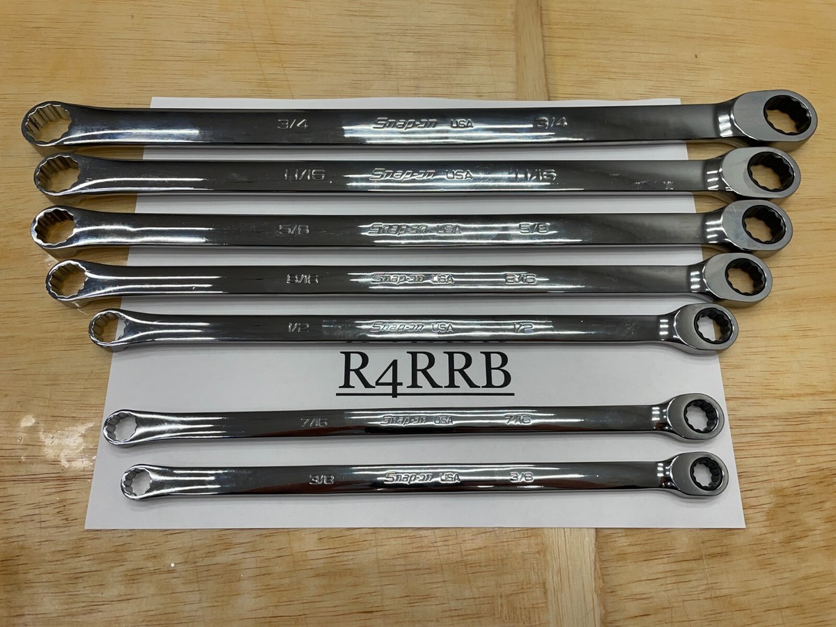 Snap-on Tools NEW 7pc SAE High-Performance Combo Ratcheting Snap-on Tools NEW 7pc SAE High-Performance Combo Ratcheting