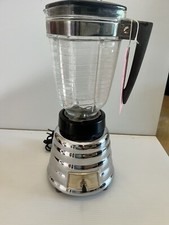 Vintage Orig. OSTERIZER Model 230 Chrome Blender MADE IN USA Works 450 watts