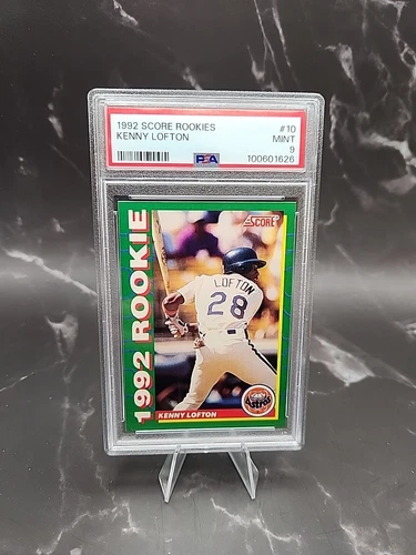 1992 Score Rookies Kenny Lofton #10 PSA 9 Rookie Low Pop