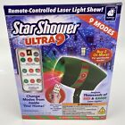 Star Shower Ultra 9 Christmas Laser Projector Red Green W/ Remote Light Show New