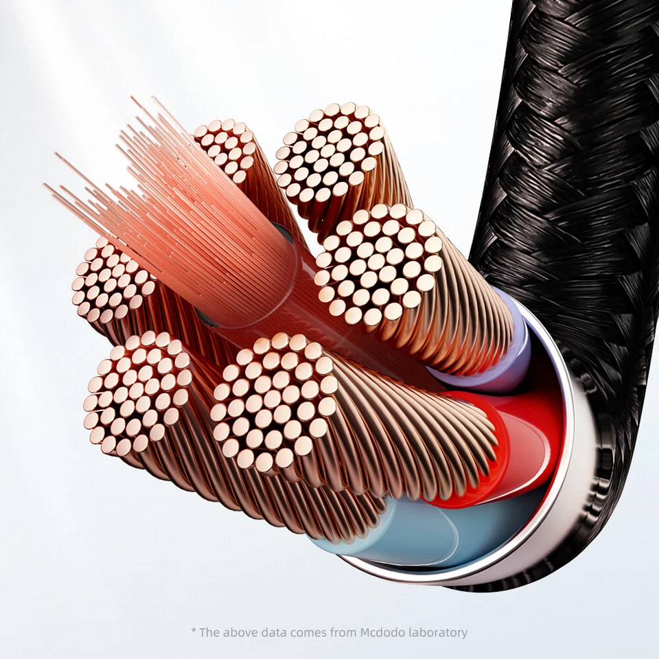 3-PACK MCDODO 3A PD 60W USB C to Type C Fast Charging Cable Charger Data Cord - Image 2 of 4