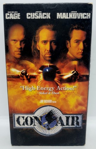 Vintage LOT of 6 (VHS) Sudden Death Con-Air Saint Heat Face/Off Spider-Man! π¬ - Picture 15 of 24