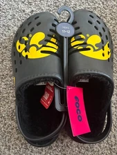 Iowa Hawkeye lined clogs footwear mens 7-8 11-12 13-14 winter shoes