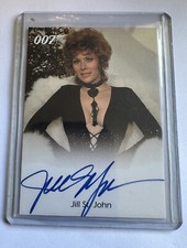 JAMES BOND , SIGNATURE CARD OF  ACTRESS JILL ST.JOHN DIAMONDS ARE FOREVER.