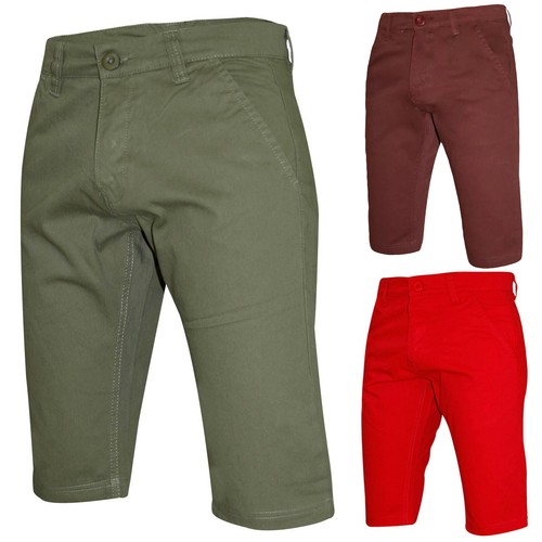Mens Chino Shorts Summer Slim Fit 3Q Twill Cotton Kushiro Three Quarter Shorts - 第 1/30 張圖片