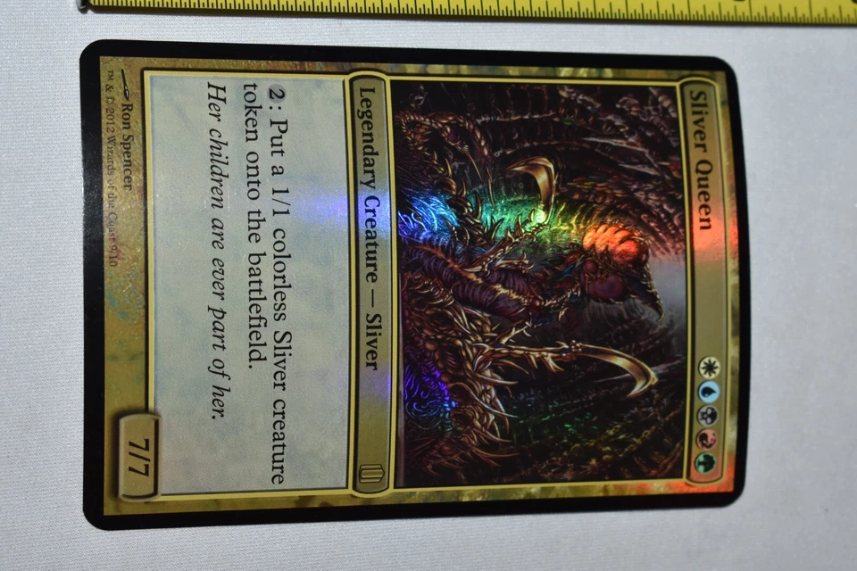 1x Oversized Sliver Queen Foil English Commanders Arsenal in Toploader MTG Magic - Image 2 of 4
