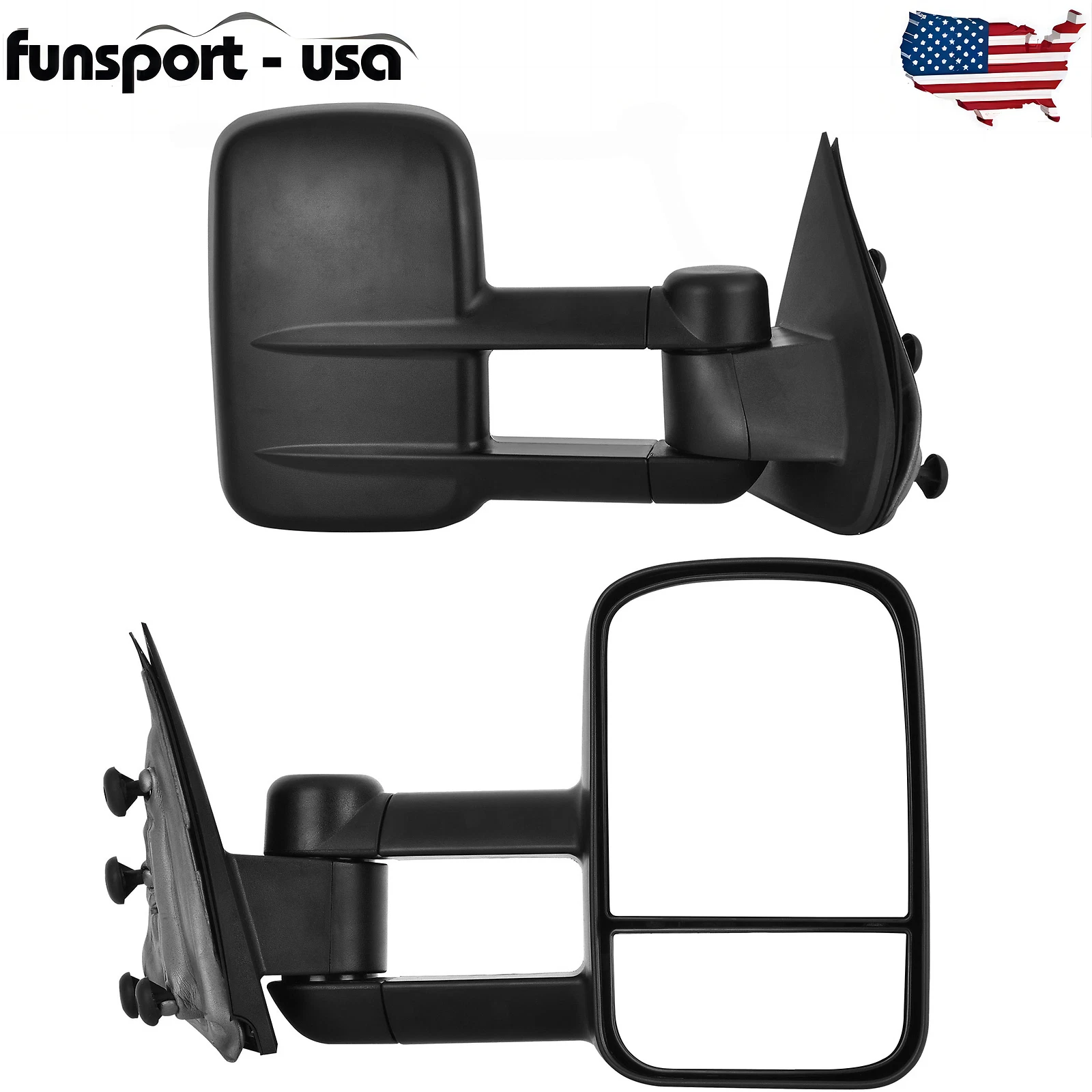 Pair Tow Mirrors for 2014-2018 Chevy Silverado Sierra 1500 /15-18 2500HD 3500HD
Opens in a new windo
