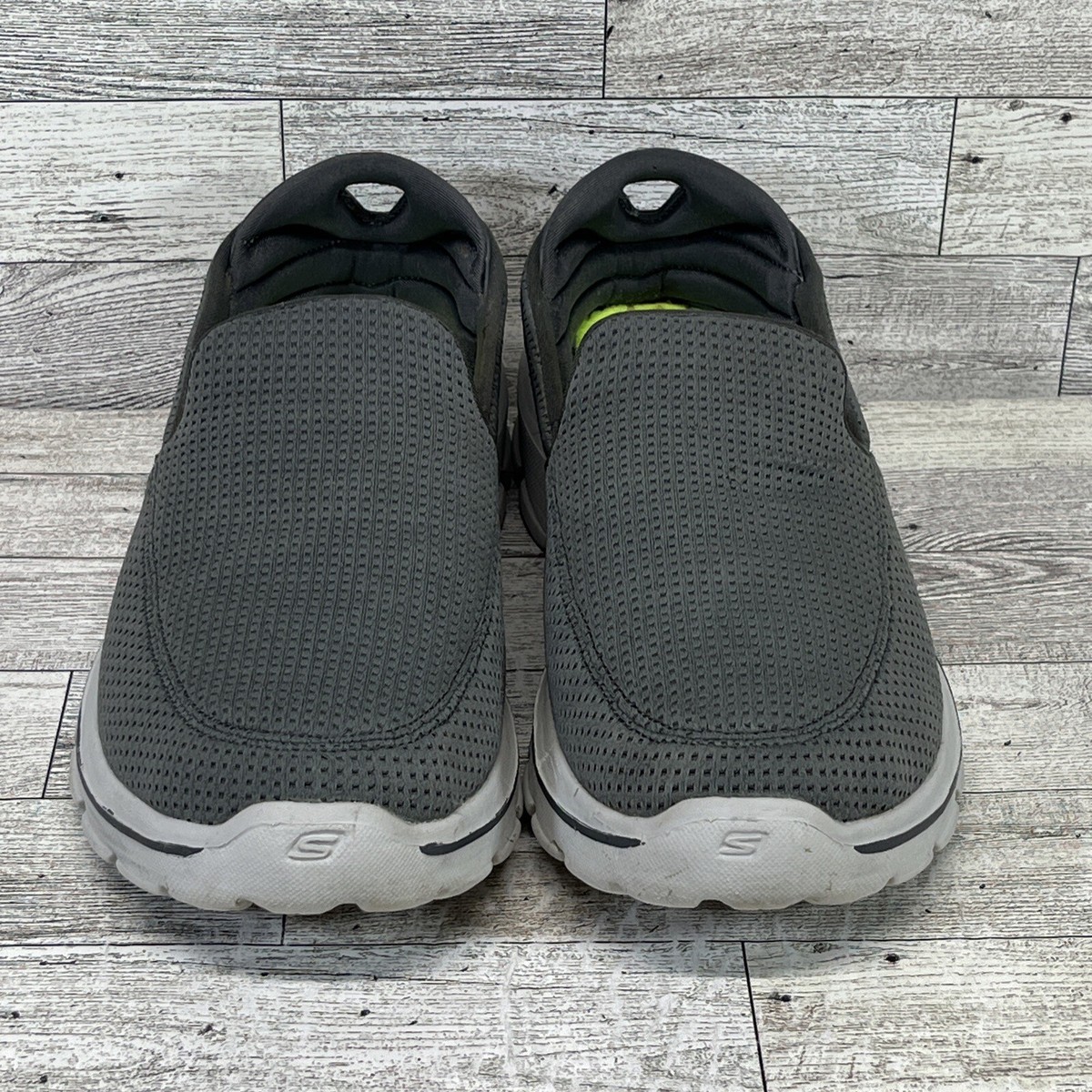 Skechers Go Walk 3 Goga Mat Gray Slip On Walking Shoes 54045 Men Size 8 eBay