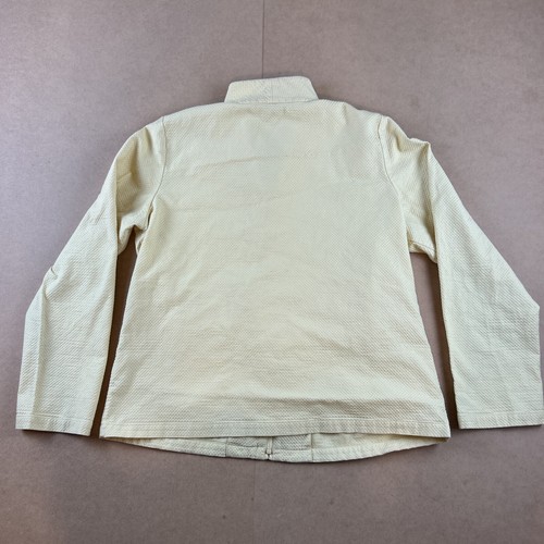 Eileen Fisher Jacket Womens Petite PL Yellow Full Zip Pockets Ladies SKU2899 - Picture 7 of 7