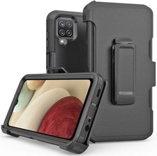 For Samsung A12 13 14 15 16 Stand Case Cover Shockproof Hard Holster Belt Clip