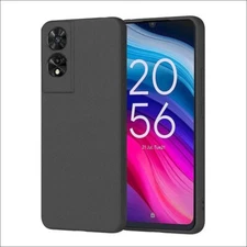 For TCL 505 4G RockSand Anti Scratch Matte Rubber Gel Silicone case back cover