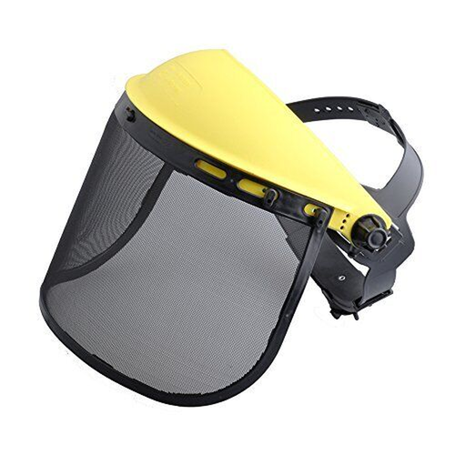 Safety Face Shield with Mesh Visor for Chainsaw Trimmer Pole Pruner