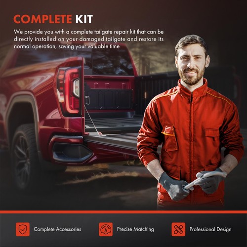 Tailgate Hardware Rebuild Kit w/ Cable & Rod for Chevy Colorado GMC Canyon 16-17 - Picture 8 of 11