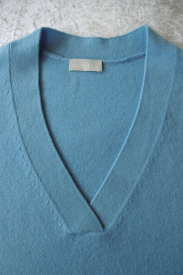 Pulli include by Naturmoden Peter Hahn hellblau 100% Kaschmir Gr 42/44 neuwertig