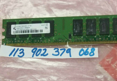 Memoria Ram Qimonda DDR2 Hys64t128021edl-3s-B2 1GB 2Rx8 - HM Eletrônicos
